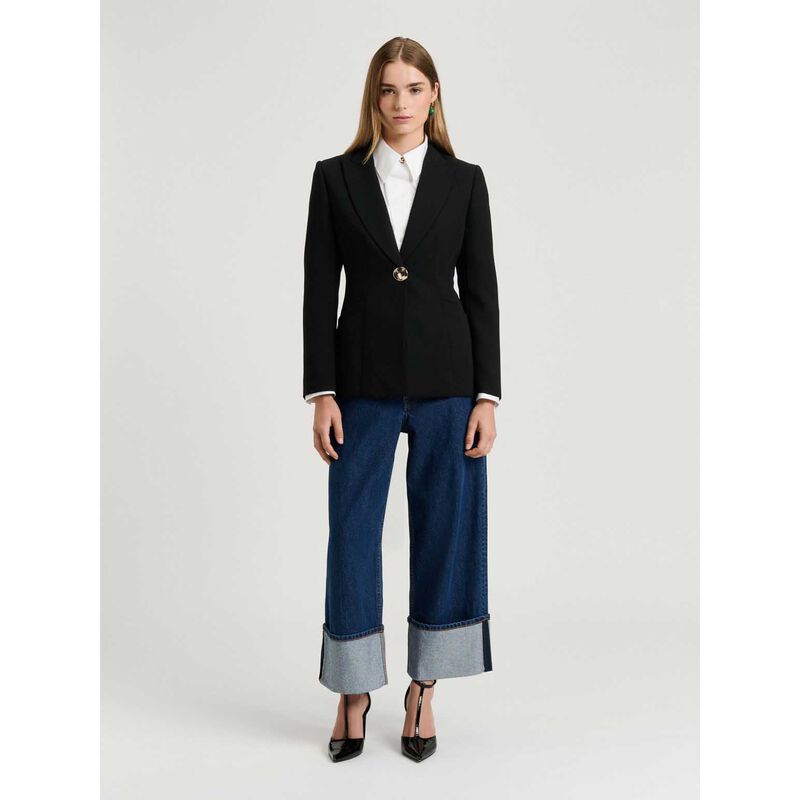 Veronika Maine Double Weave Blazer image number 3